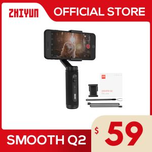 Heads ZHIYUN Official SMOOTH Q2 Phone Gimbal 3Axis PocketSize Handheld Stabilizer for Smartphone iPhone 14 Pro Max/ HUAWEI/Xiaomi