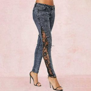 Skinny 2023 Fashion High Waist Trousers Girls Streetwear Denim Mommys Pants Strech Jeans for Women