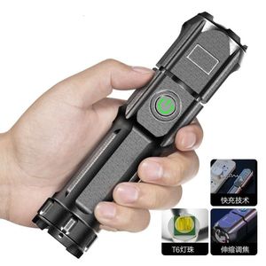 Flashlight Strong Rechargeable Super Bright Small Xenon Outdoor Home Mini Portable LED Emergency Long Beam Light 215180