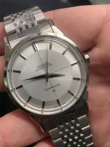 Constellation Pie Pan 1973 Rzadki AAA+ 3A+ Jakość 38 mm mężczyzn zegarków Automatyczne Miyota 8200 Mocowanie mechaniczne Sapphire Glass z pudełkiem prezentowym Jason007 Watch