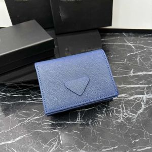 Designer leather Wallet Stylish Men Folding Long zipper triangle Wallets Purse Card Holder Notes Money Purses With Box Flip Multiple styles 240115