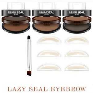 Eyebrow Shadow Set Eyebrow Powder Seal Waterproof Eyebrow Stamp Natural Shape Brow Stamp Powder Quick Makeup Kit beauty health 240301