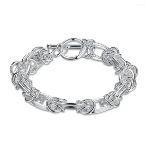 Link-Armbänder aus 925er-Sterlingsilber, 20,3 cm, geflochtenes Drachenkopf-Armband für Damen, Mode, Party, Hochzeit, Schmuck, Geschenk