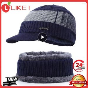 Bandanas Woolen Hat Foldbar förvaring Scarf Arder Warm Neck Sticke Set inte lätt deformerad kostym