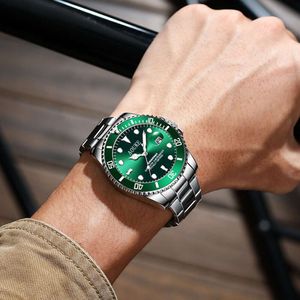 Cheap Jinggang Tiktok Night Light Live High-end Ghost, Full-automatic Green Water Mechanical Diving Watch, Business Man