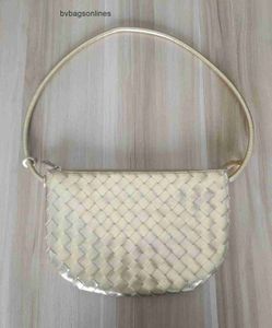 Counter Quality Bottegs Venets Jodie Bags Designer 2024 Summer New Gold Woven Leather Hand Shoulder Fashionable and Unique Design With With Original 1: 1 LOGO