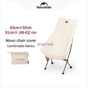 Mobília de acampamento Naturehike Camping Moon Chair Cover portátil confortável pele amigável capa de cadeira térmica de caxemira fácil de remover e lavar YQ240315