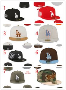 Mode 2024 Passgenaue Hüte Snapbacks Hut Basketball Caps Alle Team-Logo LLAA Mann Frau Outdoor-Sport Stickerei Baumwolle flach Geschlossene Mützen Flex-Sonnenkappe Größe 7-8 H5-3,15