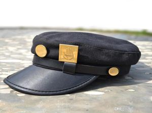 2 цвета Bimaoxer аниме JoJo039s Bizarre Adventure Jotaro Kujo Joseph Army Military JOJO Cap Hat Значок Анимация Вокруг9209741