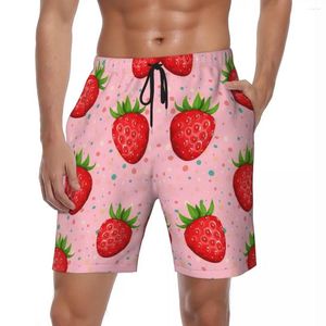 Pantaloncini da uomo Estate Palestra Maschi Anime Giappone Sport Fitness Fragola 3D Custom Beach Pantaloni corti Casual Fast Dry Costume da bagno Big Size