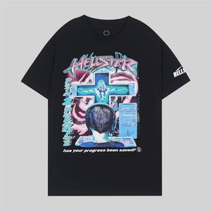 Herrendesigner T -Shirt -Kleidung Palms Designer Hemden Frauen T -Shirts Fashon Spray Lackierung Graffiti Paar kurze Ärmel High Street Lose Tide Marke Crew Hals Letterqd14