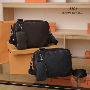 Män axelväskor designer cross body man trio messenger väska satchels satchel mode duk mynt handväska komposit minipaket ryggsäck