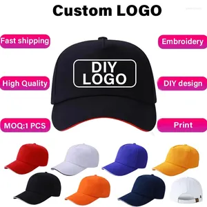 Ball Caps Custom Baseball Cap Fashion DIY Letter Printing Hats For Women And Men Cotton Design LOGO Wholesale Unisex Snapback