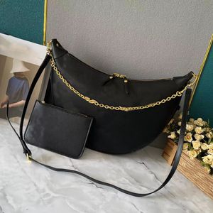 Designväska kvinna handväska axelväskor lyxiga kvinnor väska kvinnor handväskor hobo kedja crossbody väska prägling halv måne messenger väska blixtlås cross body väska vit