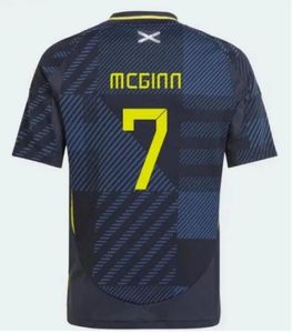 2024 İskoçya Evde Futbol Forması Özel Baskı McGinn Tierney Futbol Gömlek 24 25 Dykes McGregor Erkekler Çocuklar Robertson 150. Yıldönümü Fan 676