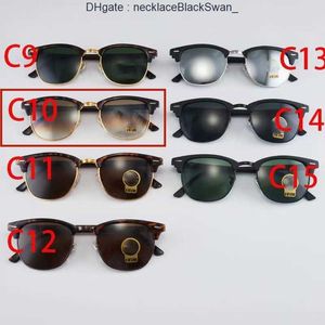 Herren Rey Ban Rays Desinger Bans Wayfarer 54 mm polarisierte Sonnenbrille polarisierte Damen schwarze Gläser Sonnenbrille weiblich männlich grün rechteckig BUFP