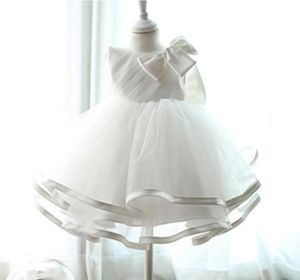 Vendita al dettaglio 2018 Neonato Abito da battesimo Abito da battesimo Girls039 festa Neonato Principessa abito da sposa abbigliamento per bambini senza maniche v2662568