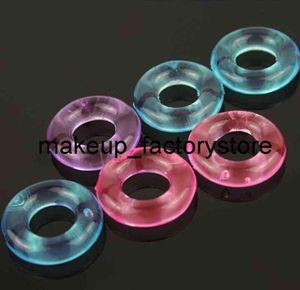 Massage 135st Colorfull silikon Tidsfördröjning Penis Cock Rings Vuxna produkter Male Sex Toys Crystal Ring för män Random Color3051423