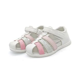 Super qualidade branco ortopédico crianças sapatos menina arco apoio crianças sandálias de couro genuíno 240229