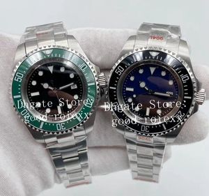 44mm herrklockor U1F Maker Automatic 2813 Titta män U1F Ceramic Bezel 904l Steel Sea Luminous Sport Dweller 136660 GLIDELOCK CLASP Handsur