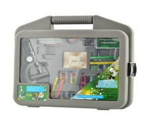 Nuovo kit per microscopio con zoom biologico per principianti con corpo in metallo durevole 300X600X1200X per bambini Studenti Gift2879708