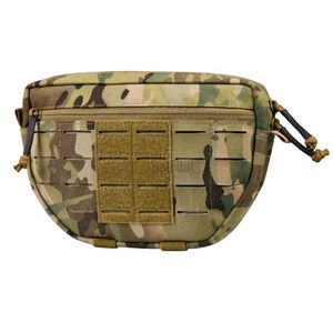 Tactical Vests 1050D Tactical Drop Bag Nylon Front Bag With Tactical Vest Tactical Vest Tactical Carrying Kit Molle 240315