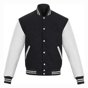 Customized Design Clothing Men Jacket Women Baseball Uniform Black Outwear Varsity Jackets 65 s