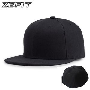Boné de fechamento completo em branco fechamento inteiro feminino lazer masculino aba plana bill hip hop boné de beisebol personalizado de alta qualidade equipado hat296n