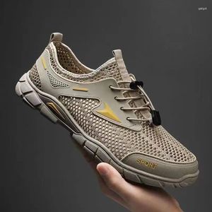 Casual Shoes 2024 Men's Tennis Summer Breattable Wading Sports Leisure Running Fashion Korean Edition Mesh