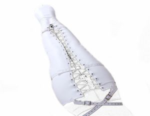 Arnês de corpo de sereia de couro branco, pernas, equipamento de amarração, cinto ajustável, kit de posicionamento de bondage BDSM, brinquedo sexual 1746879