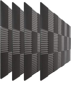 72 Pack Acoustic Foam Wedge Soundproof Home Theater Recording Studio Akustisk behandling Ljudabsorption Svampar Väggpaneler 15164302