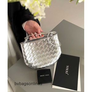 Botteg Venet High -End -Taschen für Jodie -Bag Sardine Neue beliebte Design gewebtes Mini Schulter schräg Straddle Original 1: 1 mit echtem Logo und Schachtel