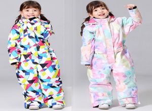 Kids Ski Suit For Girls Winter 30 temperature Children Windproof Waterproof Super Warm Snow Ski And Snowboard Clothes 2012035895896