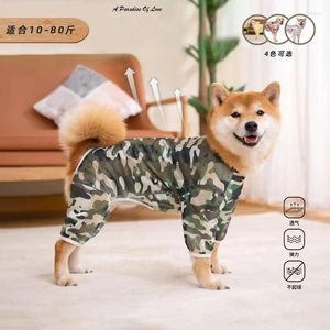 Vestuário para cães Primavera Outono Verão Malha Impressão Labrador Shiba Suéter Cabelo Dourado Médio e Grande Quatro Pernas Cross Border Pet