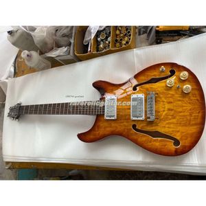 Paul Smith Hollowbody II Rättvis privat Stock Natural Satin Koa D Burst Electric Guitar