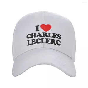 Bollmössor personlig jag älskar Charles Leclerc Baseball Cap Hip Hop Kvinnor Justerbar Dad Hat Autumn