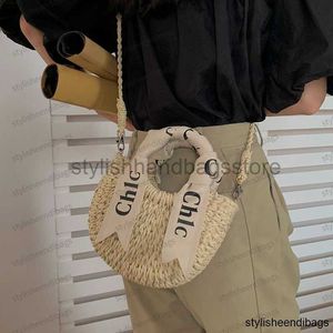 High-quality Straw Bag Women's 2022 Summer Popular New Casual All-match Messenger Bag Fashion Ladies Hand-held Small Square Bag