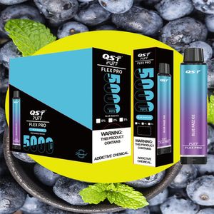 Sigarette QST 100% autentiche Ricaricabile Puff Flex Pro QST penna vape usa e getta E sigaretta 12ML preriempita 15 colori VS Plus MAX Kit gratuiti DHL 0% 2% 5% 5000 sbuffi