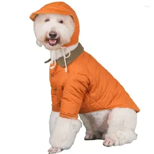 Dog Apparel Winter Clothes Small Big Large Pet Coat Hat Samoyed Husky Border Collie Giant Poodle Labrador Golden Retriever Clothing