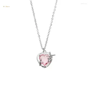 Pendant Necklaces Heart Women Girl Hollow Party Jewelry