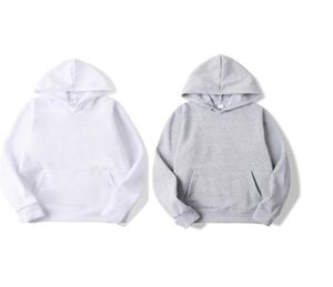 Sublimation Blank Hoodies White Hooded Sweatshirt for Women Men Letter Print Long Sleeve Shirts for DIY Polyester9888160