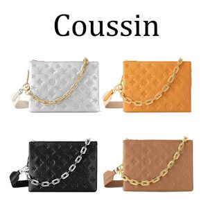 M57790 COUSSIN Crossbody Designer bag Genuine Leather Women's Purse mens satchel tote Embossed bag Luxurys handbag fashion chain envelope lady travel shoulder Bags