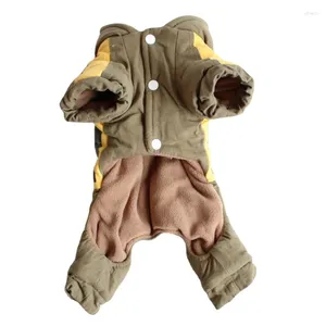 Vestuário para cães Roupas para animais de estimação Outono e inverno Teddy Bear Espessado Algodão Acolchoado Modelo de Jaqueta de Quatro Pernas