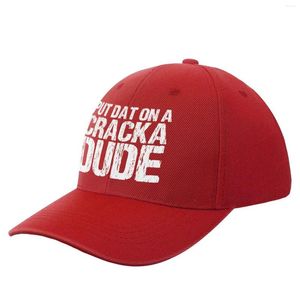 Ball Caps Put That On A Cracka Dude Funny Stale Cracker Distressed Baseball Cap Wild Hat Sun Women MenS