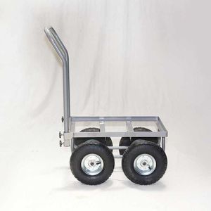 Shopping Carts Wheelbarrow pull cargo flat car 4 wheels small push, plastic basket cart Q240315