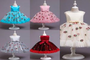 Children039s dress skirt princess dress girls sequins Christmas strawberry show catwalk evening dress8975018