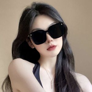 Koreansk version rund ram, fyrkantiga, avancerade kvinnor, kaozhou stora ansiktsglasögon, litet ansikte, solskuggning solglasögon för sommaren
