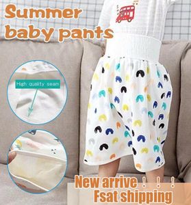 Gonna per pannolini impermeabili per bambini Pantaloni da allenamento 2 in 1 Comodi per bambini039 Pantaloncini per adulti per bambini Copri biancheria intima Pannolini di stoffa3542685