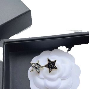 T Plated T Brand Sier Black Stud New Designer Jewelry Ear Study With Box Women's Love Gift Classic Earrings GG Y Rings GG