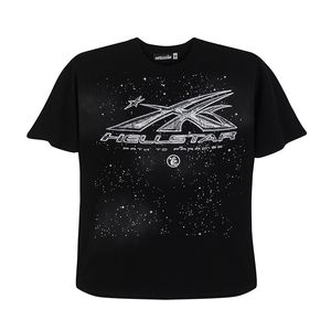 Hellstar mens t shirt Men Plus Tees Rapper Wash Heavy Craft Unisex Short Sleeve Designer Tshirts Tops High Street Retro Women T-shirt size S-XL